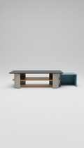 Engineered Wood Coffee Table With Open Shelf